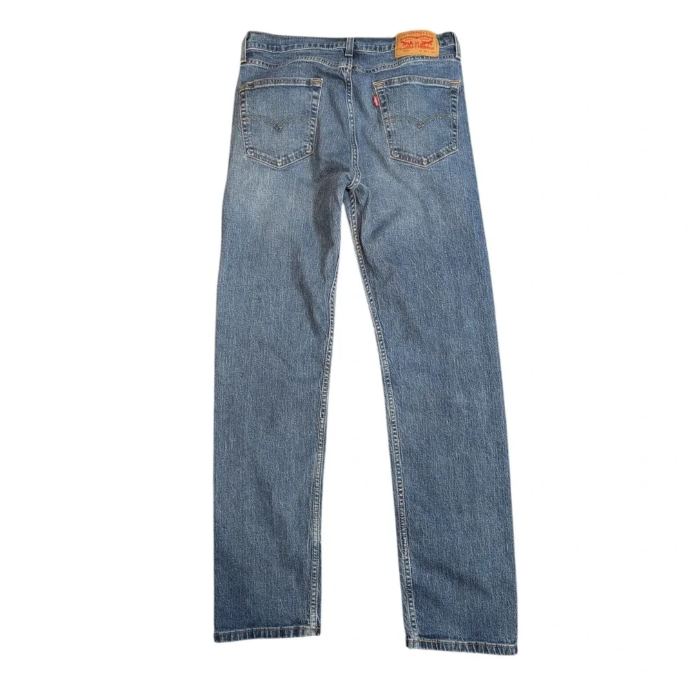 Levis 505 Regular Fit Jeans Mens 34x34 Medium Wash Straight Leg Denim 00505-2668